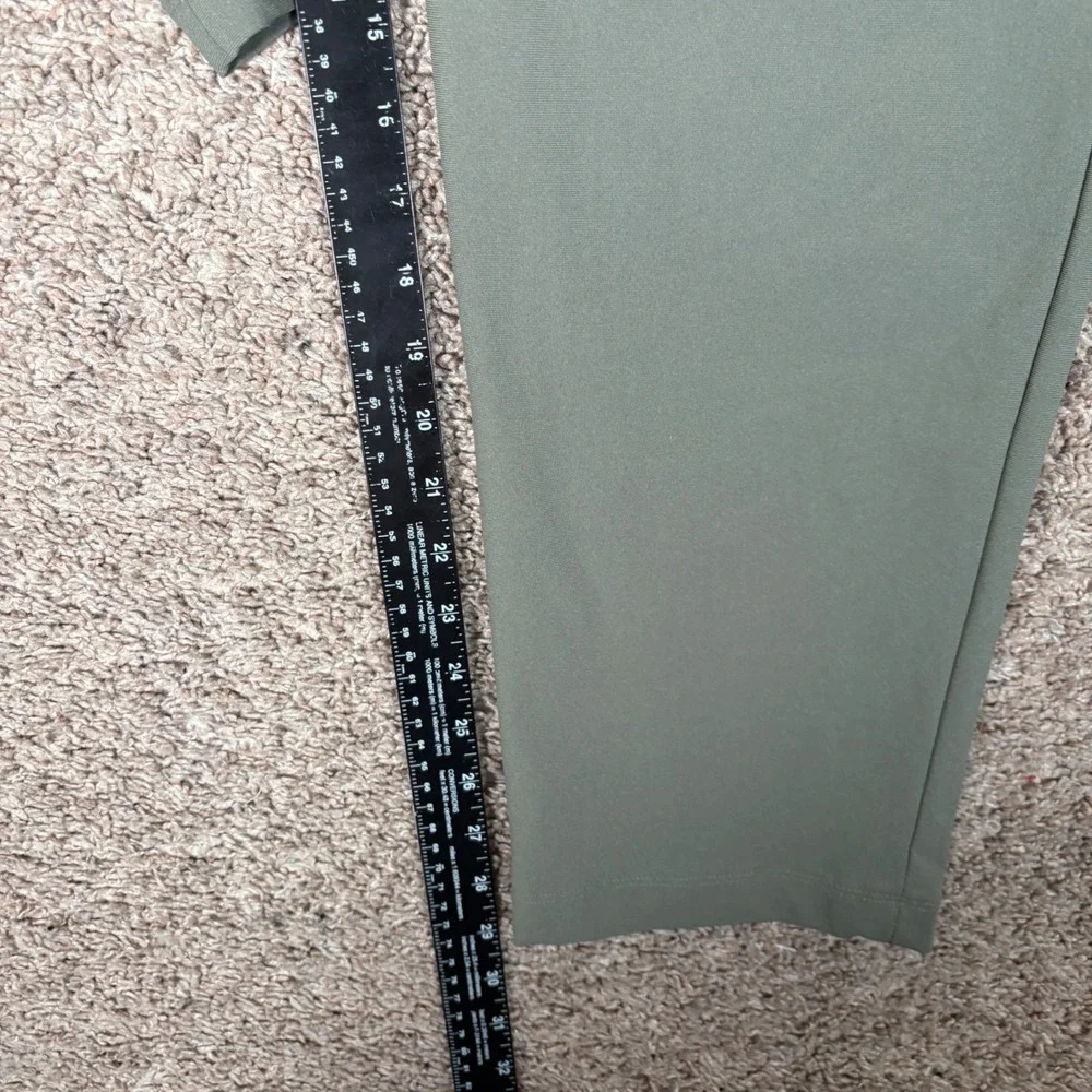 Lululemon Commission Slim-Fit Pant Warpstreme Sage Grey Green LM5AQHS Mens 34